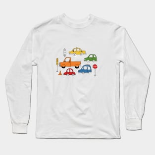 Cars and Truck Traffic Patterns Long Sleeve T-Shirt